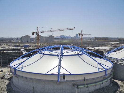 遂宁市污水池加盖膜结构体育看台 - 方案